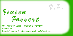 vivien possert business card